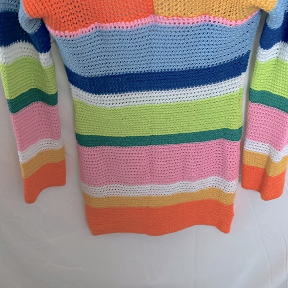 Unbranded: Rainbow colored Knit Swimsuit coverup dress- sheer- XL - Picture 9 of 16